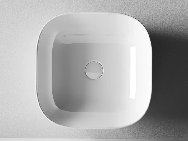 Раковина Ceramica Nova Element 41,5 см накладная CN6010 (детальная фотография), в форме чаши, квадратная