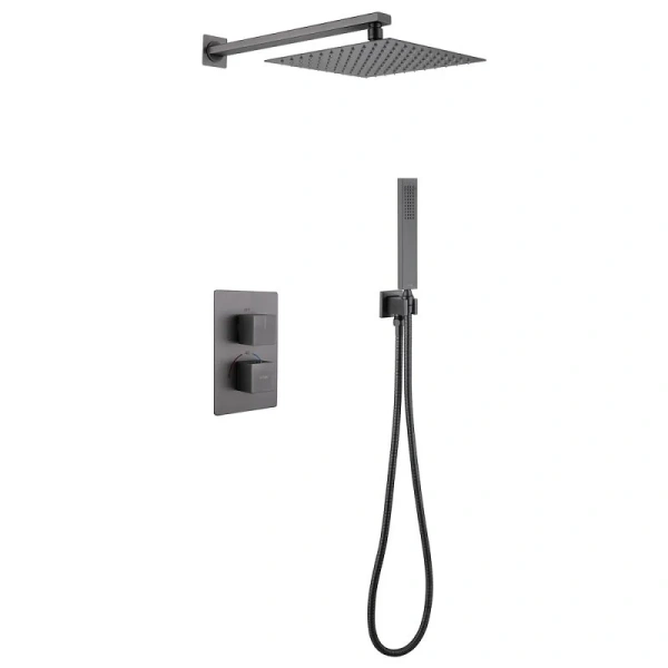 Душевой комплект Abber Daheim никель AF8251NG (детальная фотография)