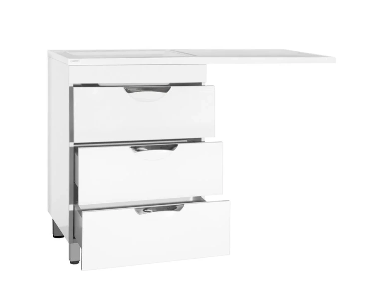 Тумба под раковину напольная Style Line Жасмин 58 см белая ЛС-00000644 (детальная фотография), 60 см