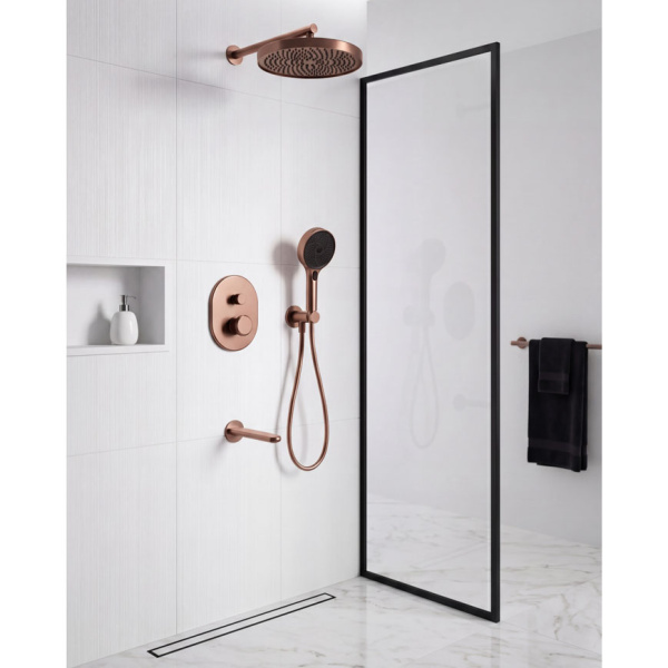 Душевой комплект ALTROBAGNO Ricco 040310 медь матовая ALTROBAGNORicco040310BC (детальная фотография), комплекты