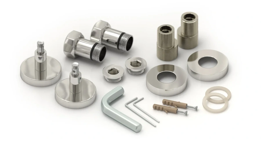 Полотенцесушитель водяной Сунержа Сирокко 40х80 см без покрытия 00-0253-8040 (детальная фотография), современные, hi-tech