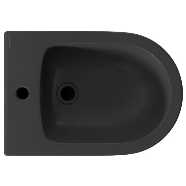 Биде подвесное Aqueduto Ovo черное матовое OVO0340 (детальная фотография), подвесные