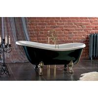 Ванна из литьевого мрамора, цвет чёрно-белый, Romance Collection Symphony