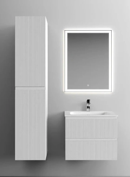Тумба под раковину подвесная Sancos Snob T 60 см bianco SNT60W (детальная фотография), подвесная, пристенная