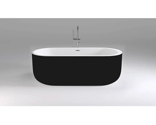 Ванна акриловая Black&White Swan 170x80 см черная - фото 2
