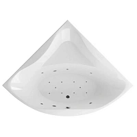 Ванна гидромассажная Excellent Glamour Relax 150 x 150 см, белый/хром, WAEX.GLA15.RELAX.CR