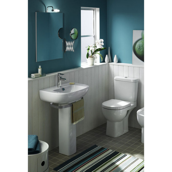 Раковина Jacob Delafon Odeon Up E4743-00 (детальная фотография), круглой формы, тюльпан