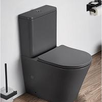 Унитаз компакт Ceramalux NС темно-серый матовый