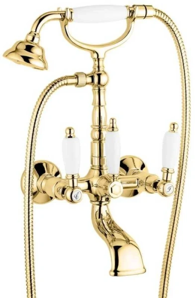 Смеситель для ванны, золото, Emmevi Deco Ceramic 121611OR (детальная фотография)