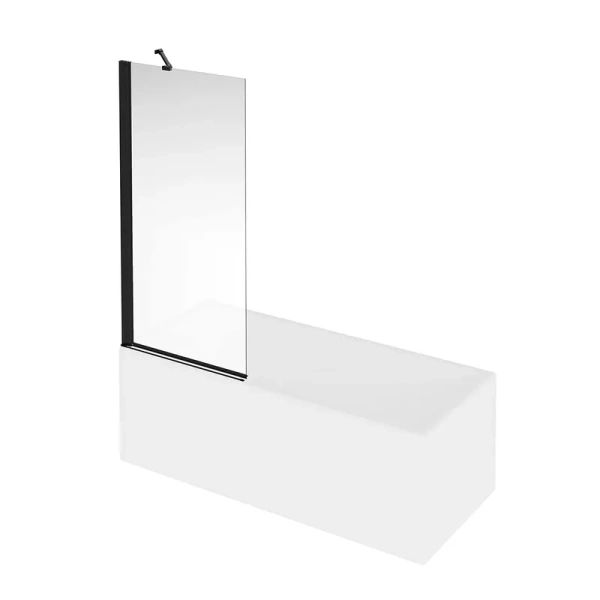 Шторка для ванны Kerama Marazzi Vetro 80x150 см профиль черный VE.80.BSD.BLK.M (детальная фотография), современные, hi-tech