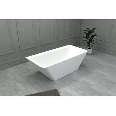 Ванна из искусственного камня Abber Stein 180x85 см белая матовая
