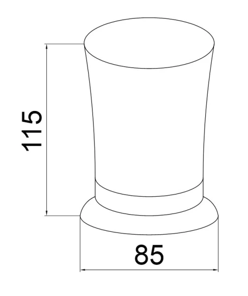 Стакан для ванной Boheme Medici керамический 10612 (детальная фотография), классические, ретро, декорированные