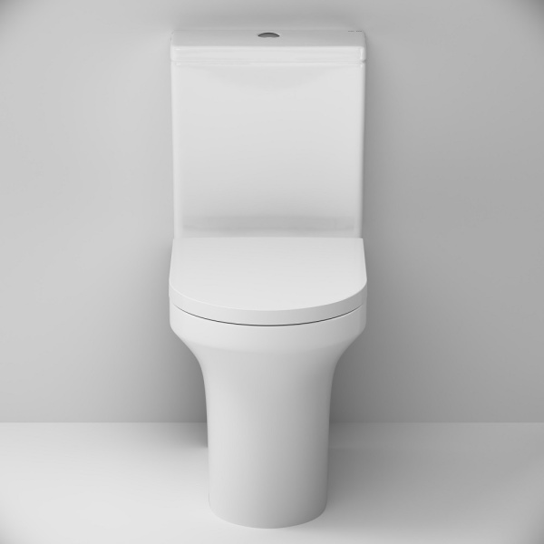 Унитаз компакт Am.Pm X-Joy с сиденьем микролифт C85A8601SC (детальная фотография), с горизонтальным, прямым выпуском, с прямым выпуском