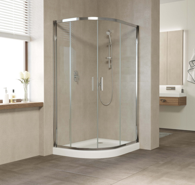 Душевой уголок Vegas-glass ZS-F 120х110 (детальная фотография), прямоугольные, асимметричные