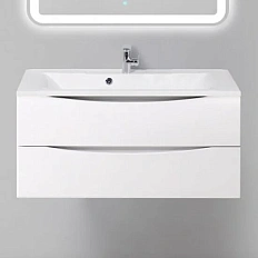 Тумба под раковину подвесная BelBagno Marino 110 см bianco lucido