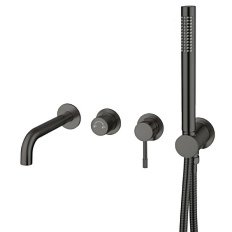 Смеситель для ванны Boheme Uno gun metal