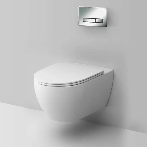 Унитаз с инсталляцией Am.Pm Awe клавиша хром IS30251.111700 (детальная фотография), с инсталляцией