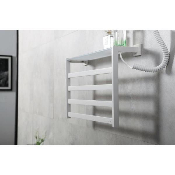 Полотенцесушитель электрический Black&White Moon 58x35 см белый матовый 333WN (детальная фотография), белыe