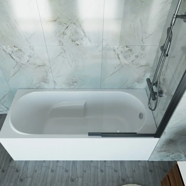 Ванна акриловая Vincea VBT-2A170, 170 x 75 см, без опоры, белый (детальная фотография), прямоугольные