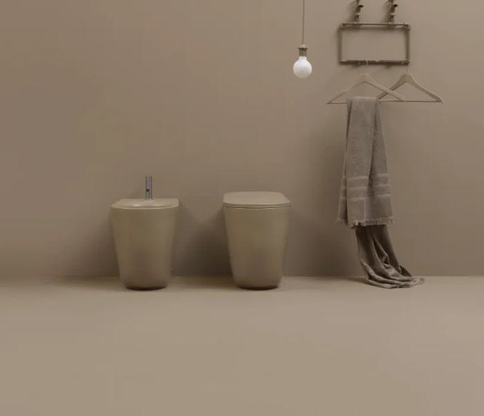 Биде напольное Kerasan Nolita Nocciola Matt 532081*1 (детальная фотография), напольные