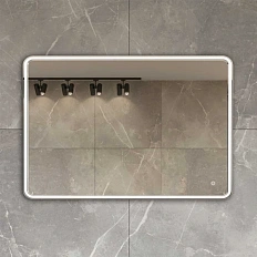 Зеркало с подсветкой Vincea 120 см без окантовки, с функцией антизапотевания