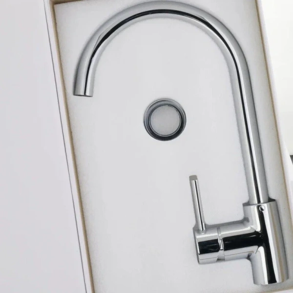 Смеситель для кухни Migliore Fortis хром 31559 (детальная фотография), высокие, округлая форма