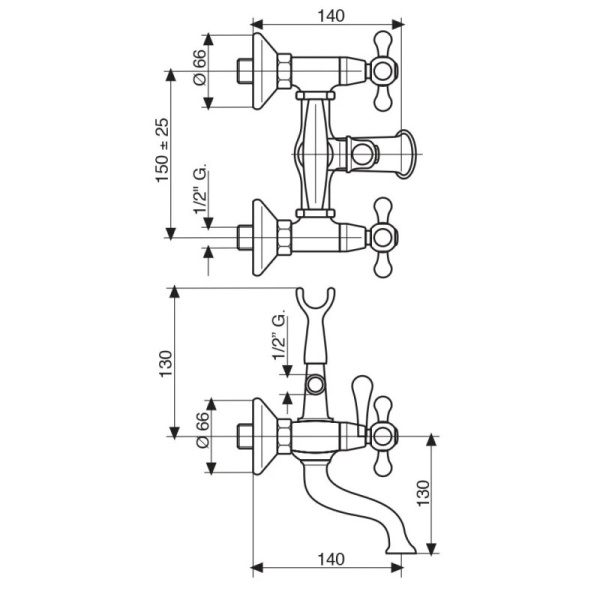 Схема (детальная фотография), для ванны