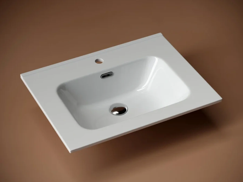 Раковина Ceramica Nova Element CN7001 61 см встраиваемая (детальная фотография), встраиваемые (в столешницу), пристенные