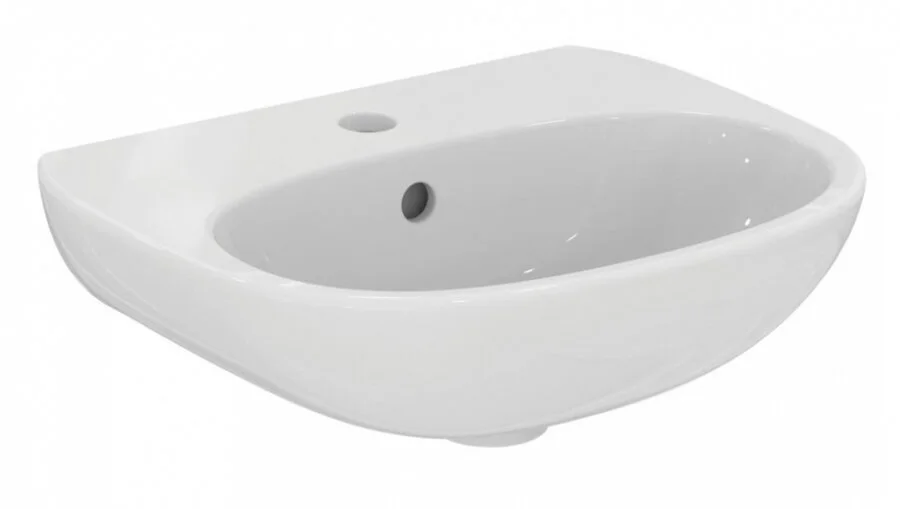 Раковина Ideal Standard Tesi 45 см белая, 1 отверстие дял смесителя T352401 (детальная фотография)