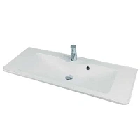 Раковина мебельная Акватон Сиена М 110 см белая, из литого мрамора