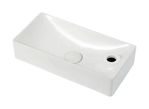 Раковина SantiLine 44 см левосторонняя белая - фото 1