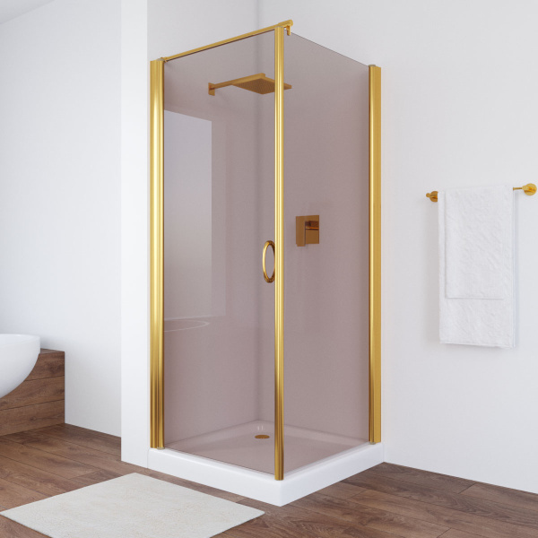 Душевой уголок Vegas-glass EP-Fis 90 (детальная фотография), прозрачные, рифленые, матовые, узорчатые, тонированные