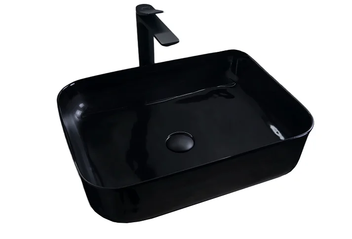 Раковина GID Geometrico BL1304 50 см черная 53351 (детальная фотография)