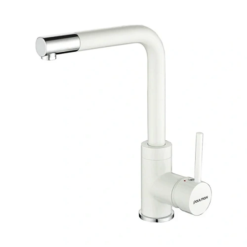Смеситель для кухни Paulmark Honner белый матовый - фото 2