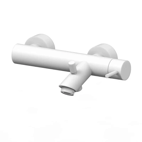 Смеситель для ванны Paffoni Light белый - фото 2