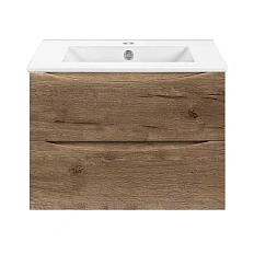 Тумба под раковину подвесная Vincea Mia Slim 70 см дуб винтаж