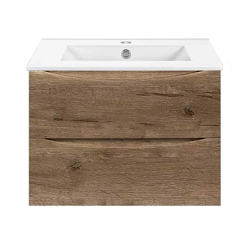 Тумба под раковину подвесная Vincea Mia Slim 70 см дуб винтаж - фото 1