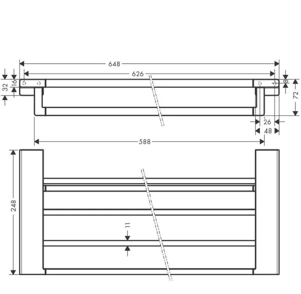Полотенцедержатель Hansgrohe AddStoris полированное золото 41751990 (детальная фотография), современные, hi-tech