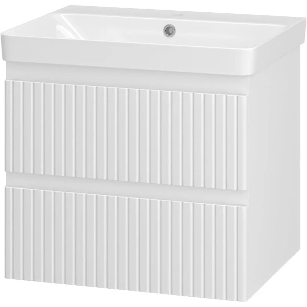 Тумба под раковину подвесная Brevita Victory 60 см белая VIC-09060-0102Я (детальная фотография)