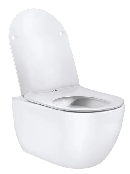 Унитаз подвесной Vincea Evo VT1-34 безободковый (детальная фотография), без бачка, со скрытым бачком