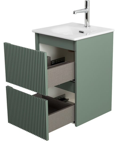 Тумба под раковину подвесная BelBagno Uno-Mini 40 см еловый матовый UNO-MINI-400-2C-SO-VO (детальная фотография), другие