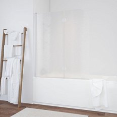 Душевая шторка на ванную стекло шиншилла Vegas-glass E2V 120 02 L