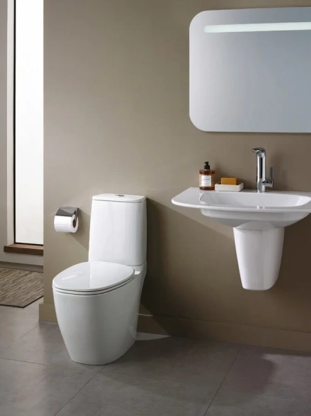 Смеситель для раковины Ideal Standard Melange однорычажный A6042AA (детальная фотография), современные, hi-tech