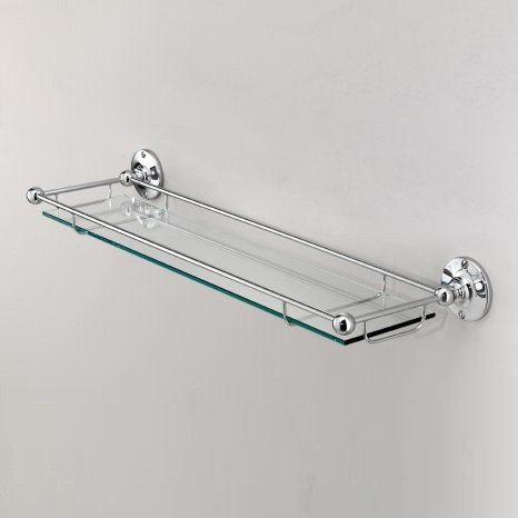 Полка для ванной Devon&Devon Cavendish WM10 (детальная фотография), металлические, стеклянные