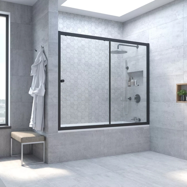 Душевая шторка на ванную стекло прозрачное Vegas-glass ZV 160 01 (детальная фотография), по запросу