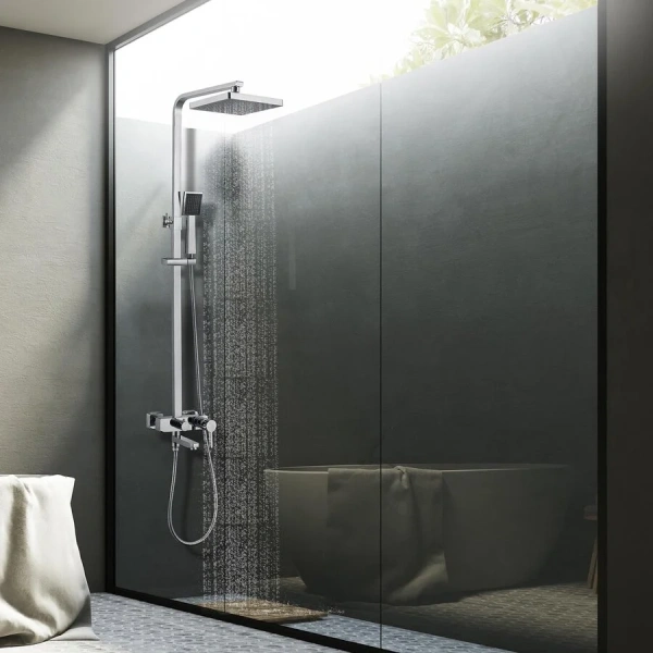Душевая стойка Lemark Tropic хром LM7004C (детальная фотография), хром