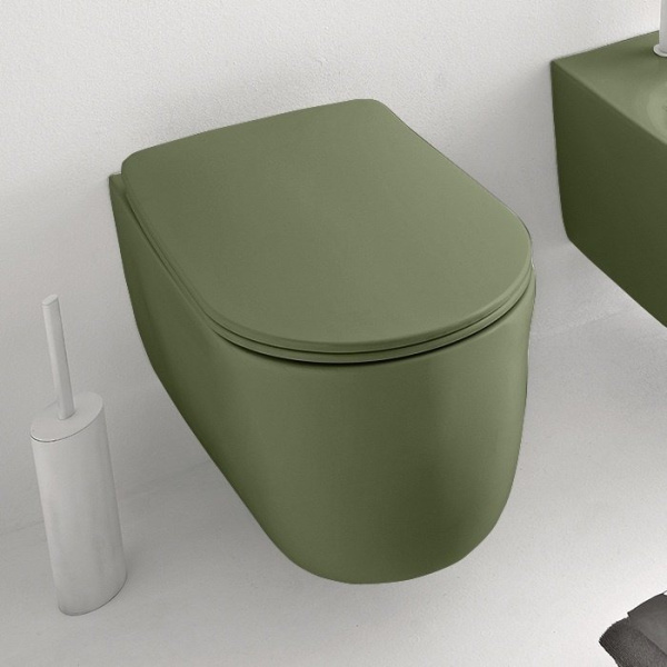 Унитаз подвесной Kerasan Nolita verde 531411 (детальная фотография), подвесные, встраиваемые