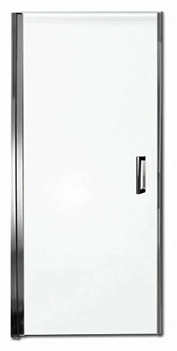 Дверь распашная в нишу 90 профиль хром стекло прозрачное Jacob Delafon Contra - фото 1