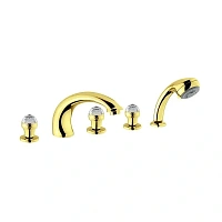 Смеситель для ванны Migliore Axo Swarovski золото