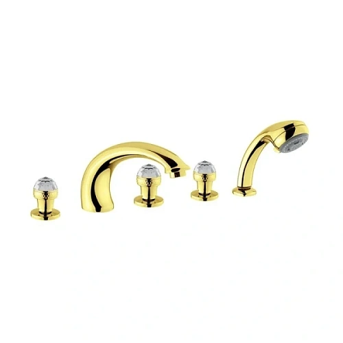 Смеситель для ванны Migliore Axo Swarovski золото - фото 4